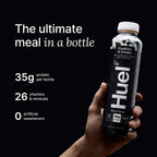 Black bottle of Huel Ready-to-Drink Black Edition 8x500ml Chocolate Peanut Butter flavor