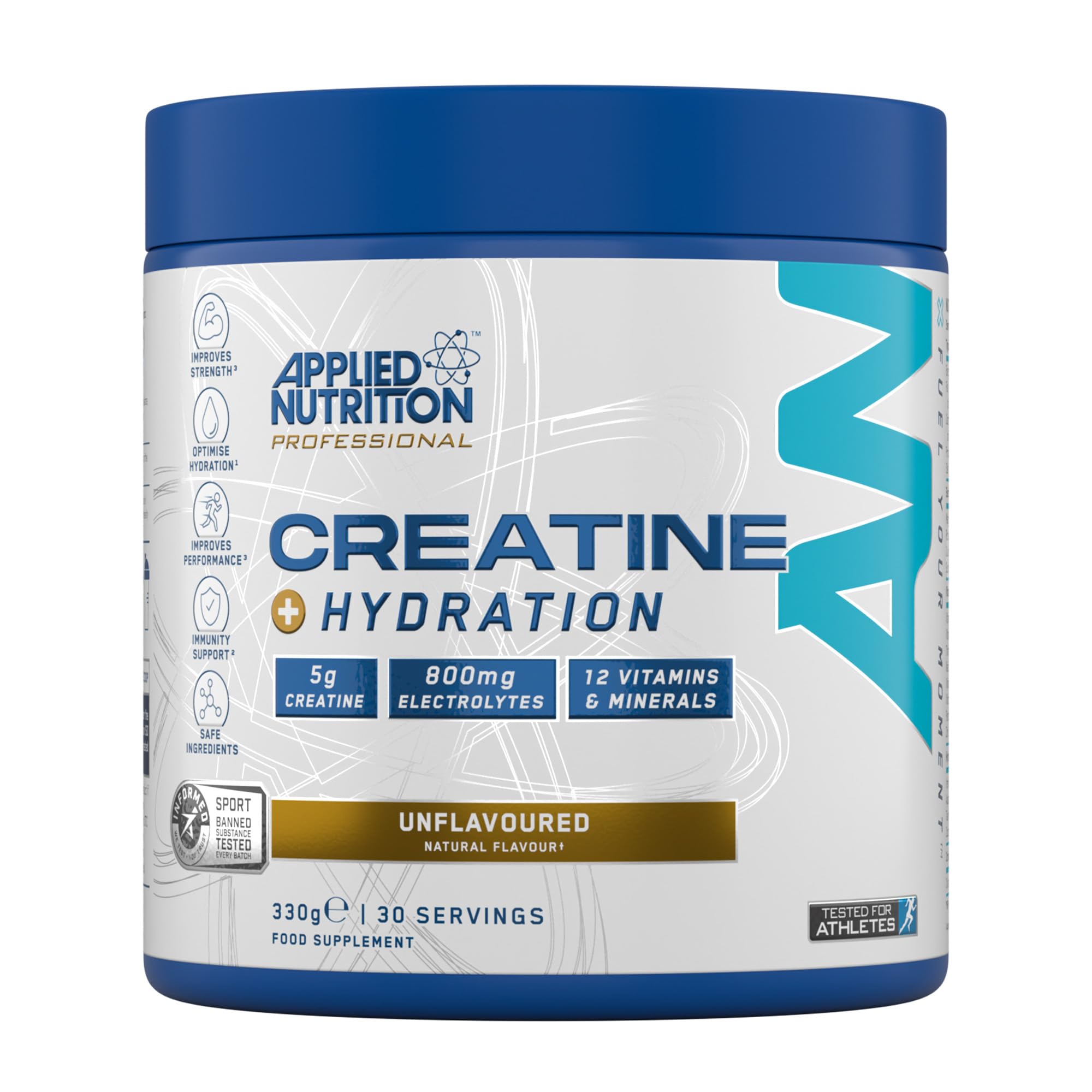 Applied Nutrition Creatine + Hydration - 330g / Unflavoured - Recovery REC001