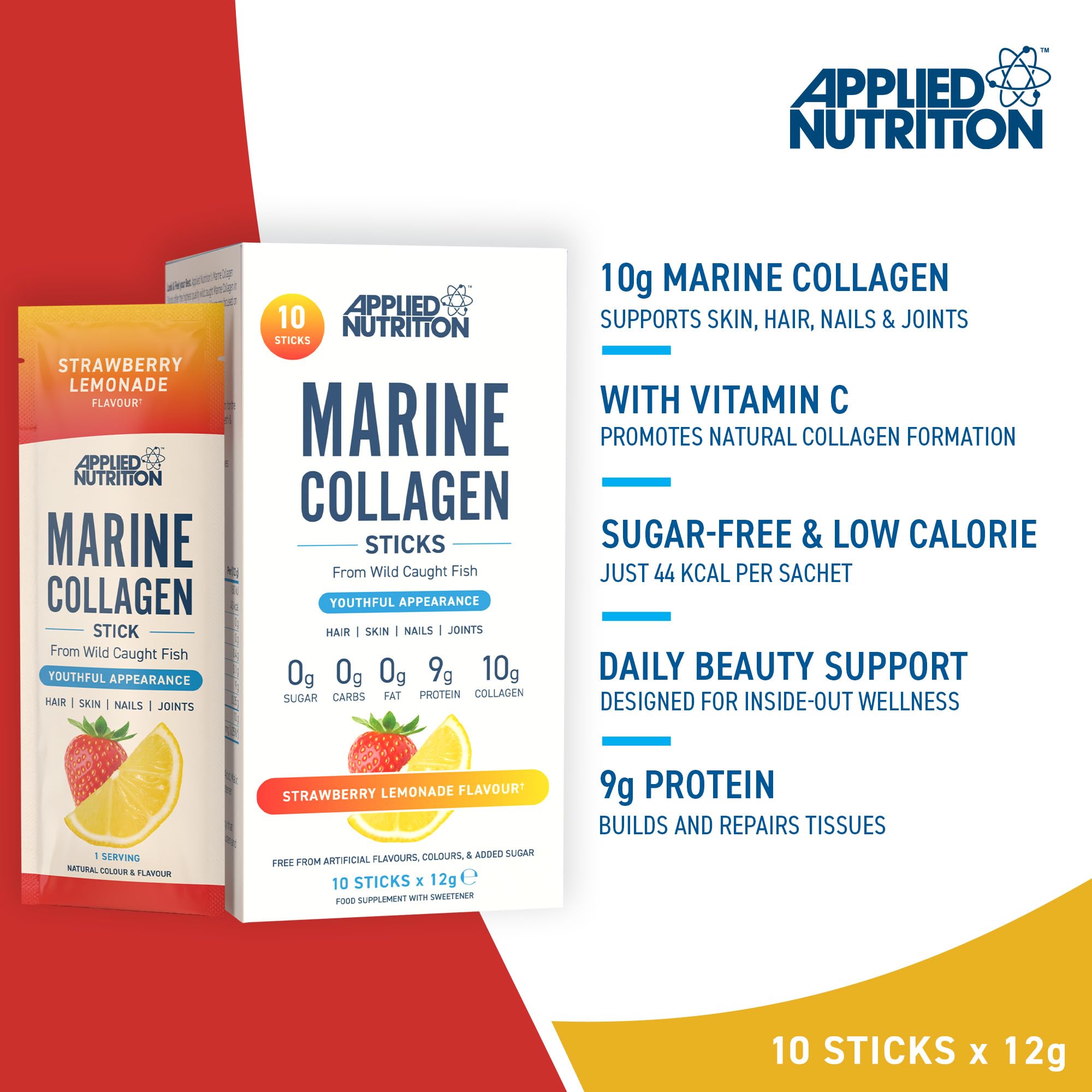 Applied Nutrition Marine Collagen Sticks - Halal