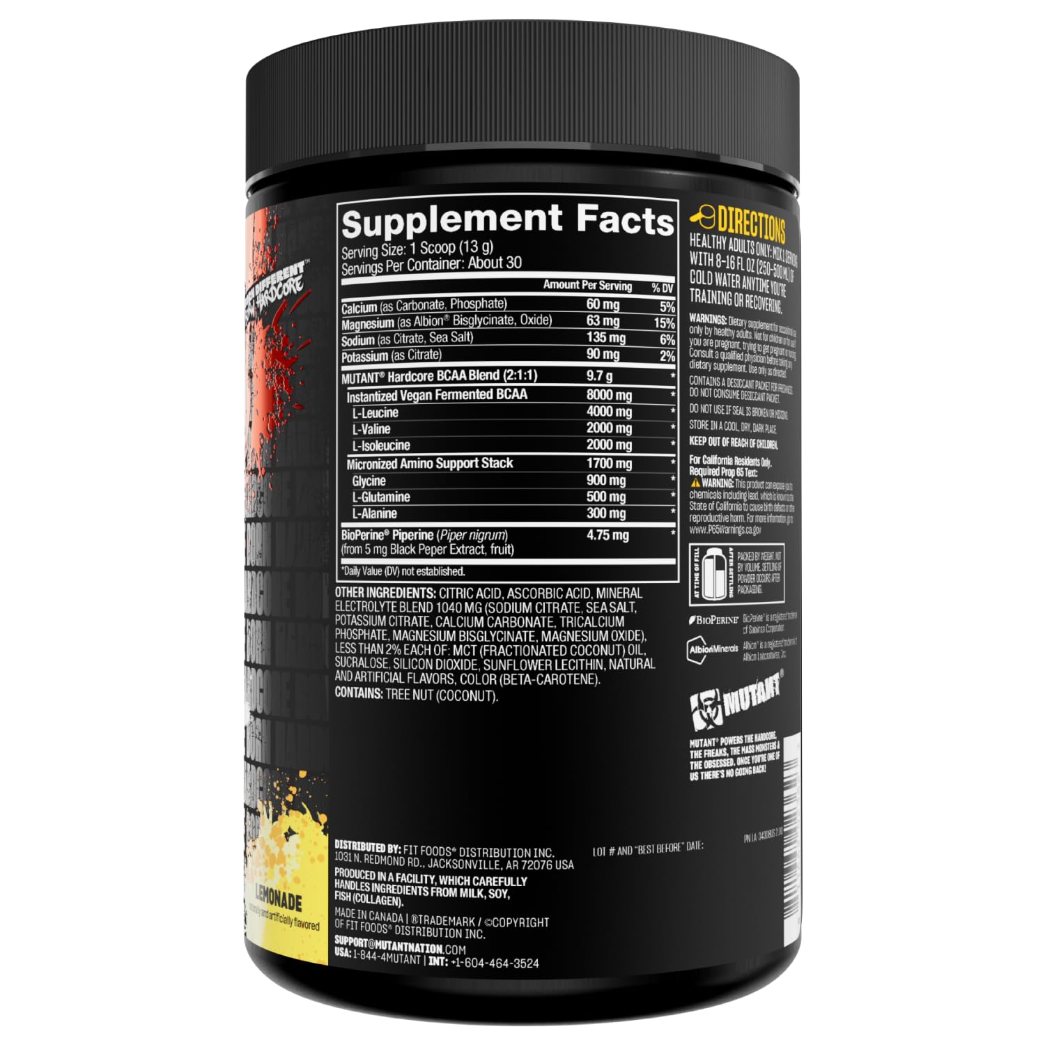 Mutant Hardcore BCAA 390g Watermelon