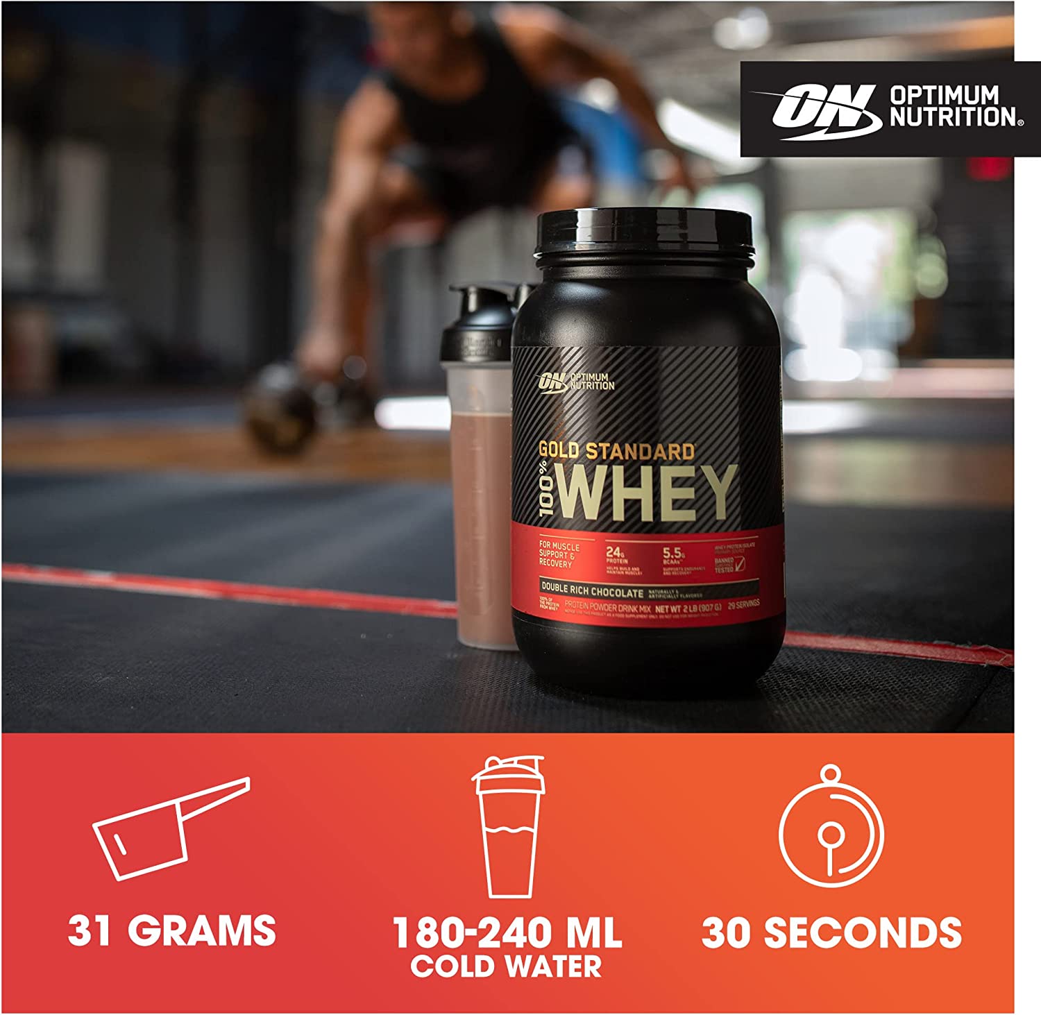 Optimum Nutrition Gold Standard 100% Whey - Whey Protein Powder
