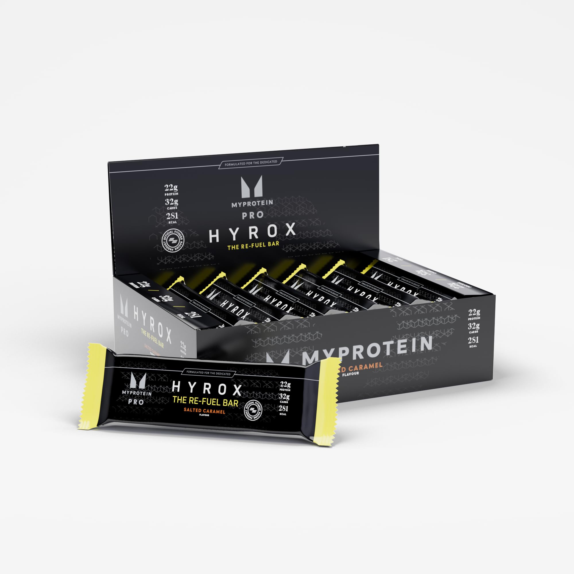 MyProtein THE Re-Fuel Bar (HYROX EDITION) - 12 x 80g / Salted Caramel - Protein Bars