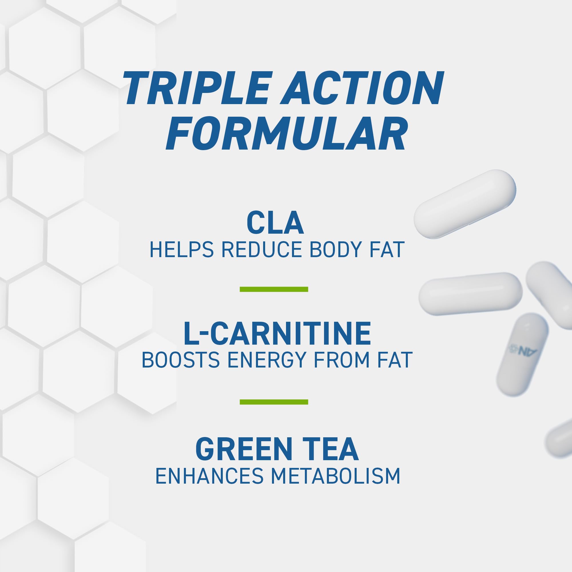 Applied Nutrition CLA L-Carnitine Green Tea for fat loss energy boost and better body composition