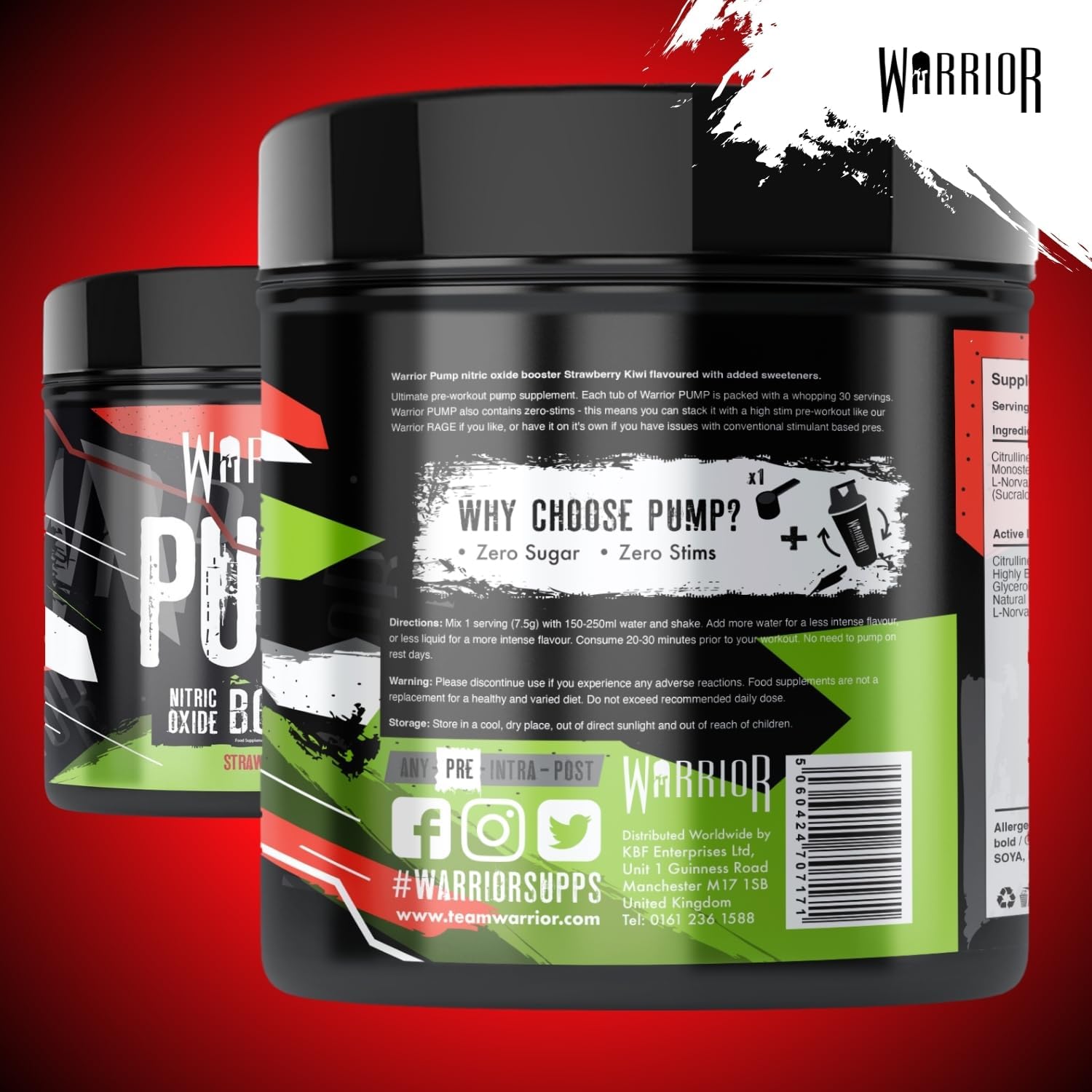 Warrior PUMP - Pre-Workout Powder