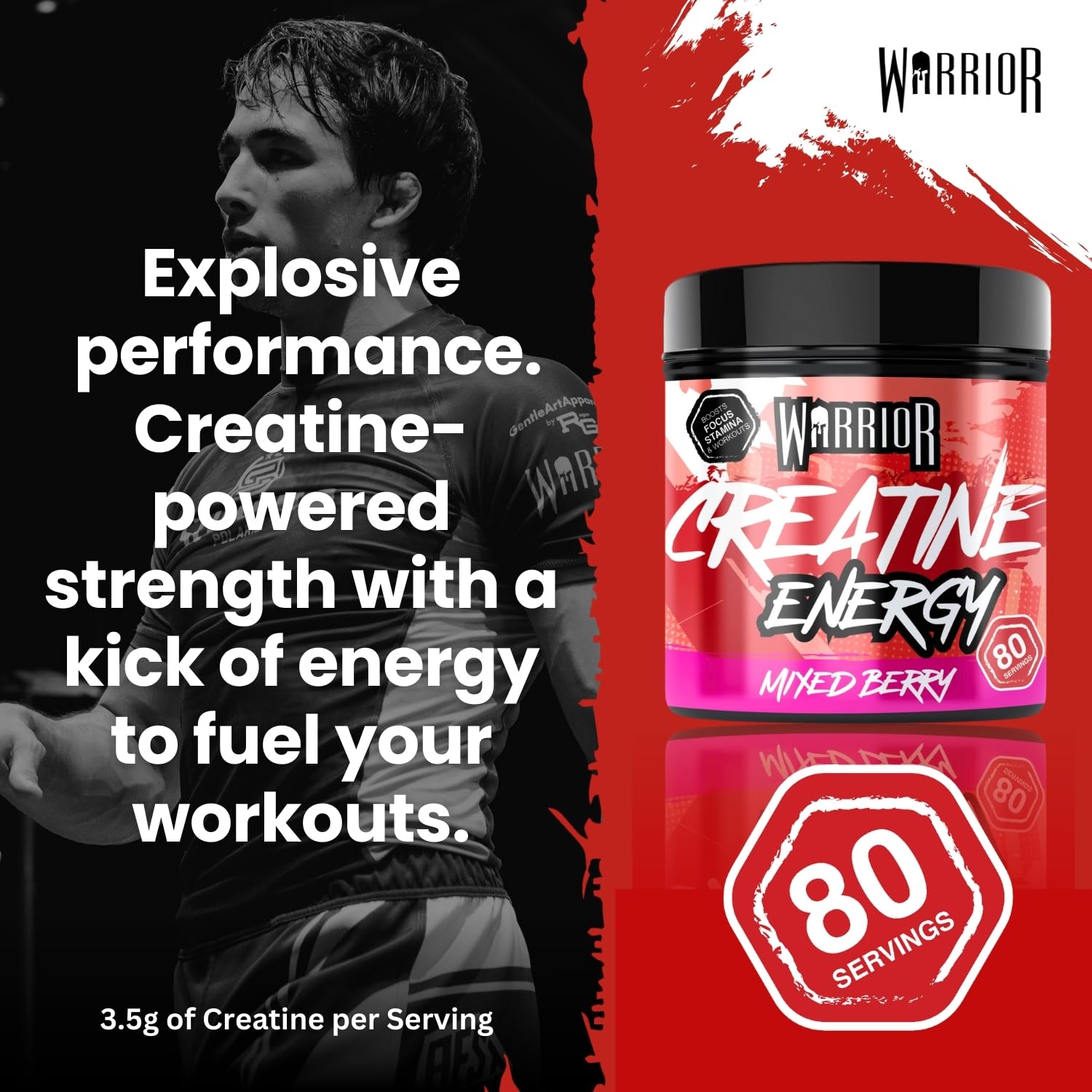 Warrior Creatine Plus Energy - Creatine Powder