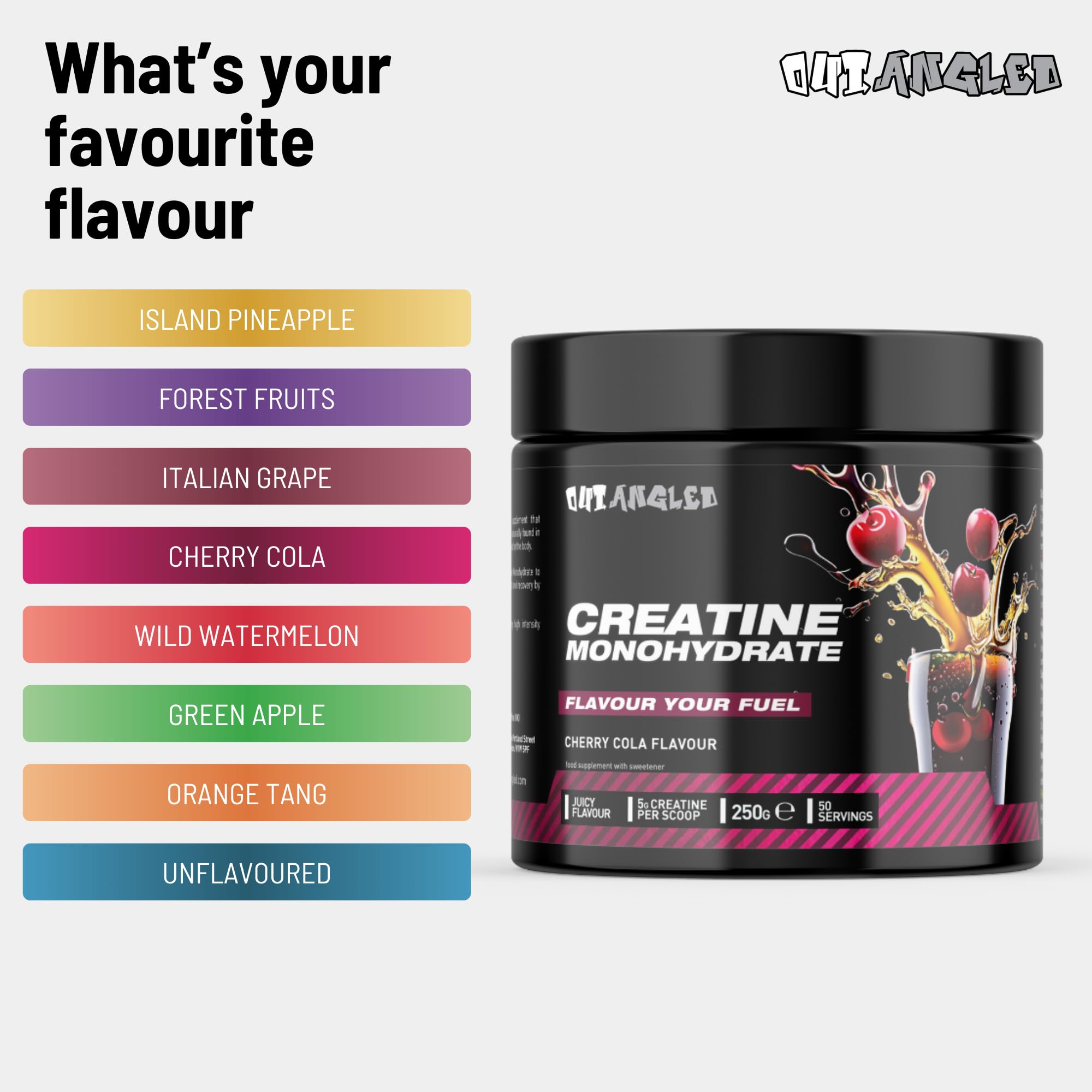 Outangled Creatine Monohydrate - Creatine Powder