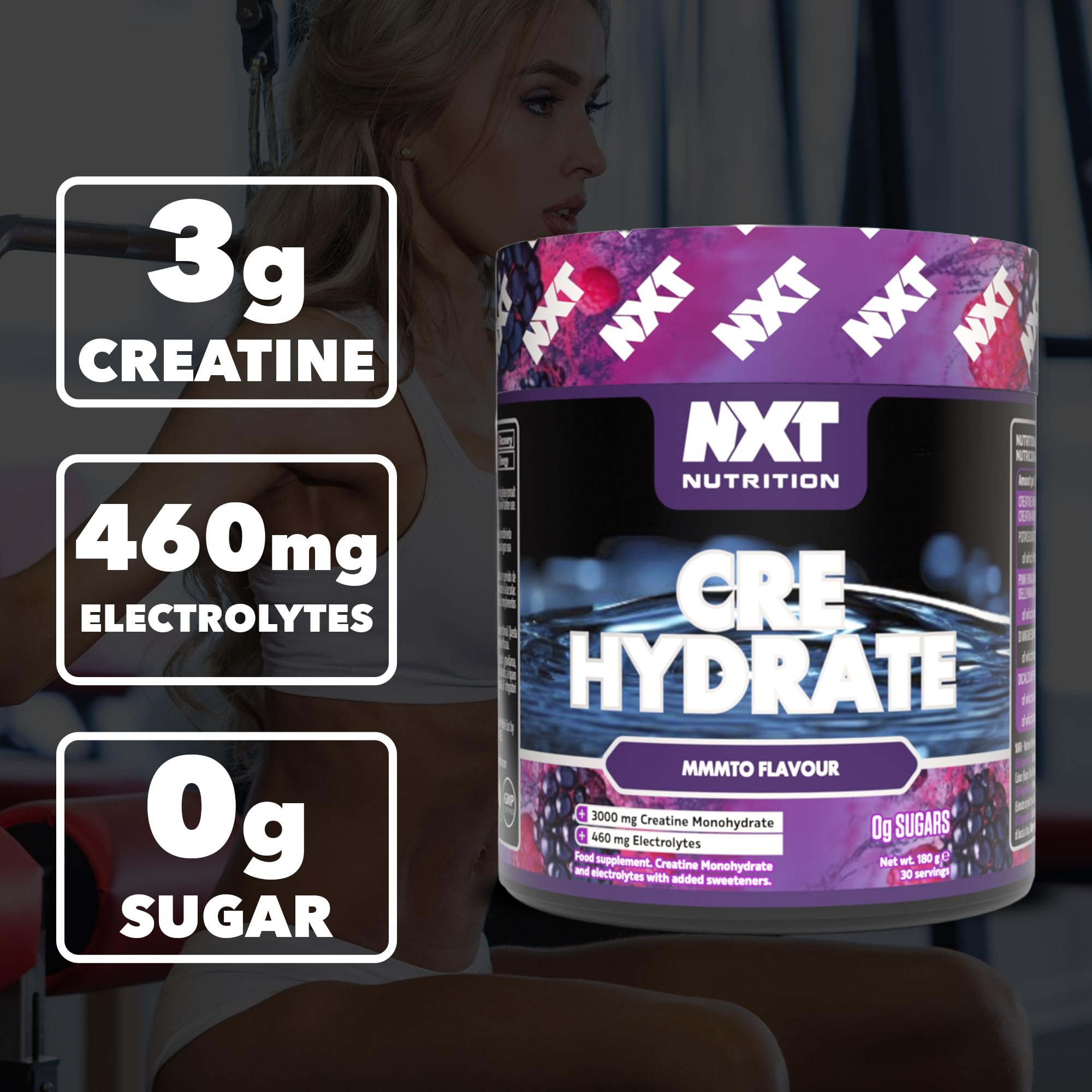 NXT Nutrition CRE Hydrate 180g