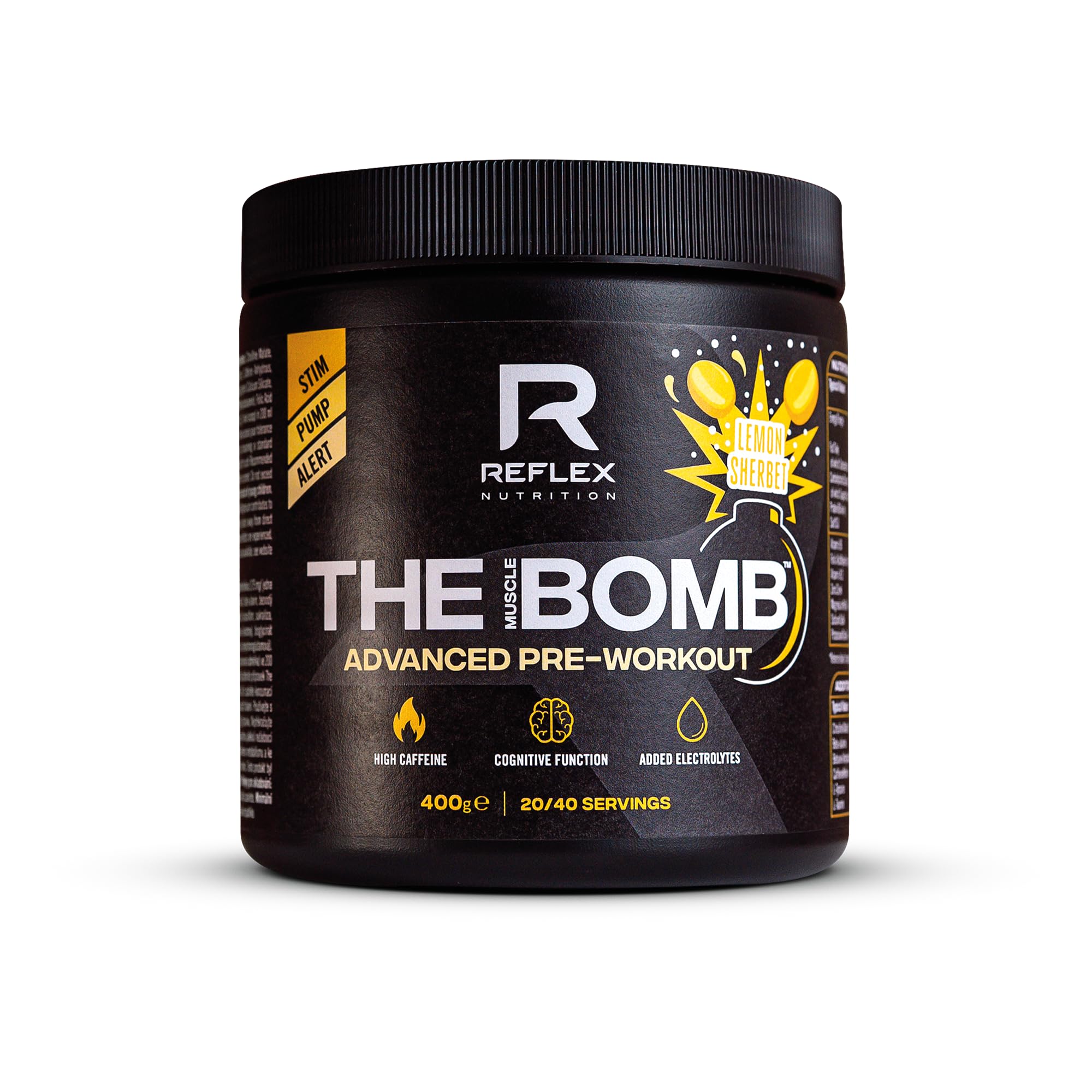 Reflex Nutrition The Muscle Bomb - 400g / Sherbet Lemon - Pre-Workout Powder