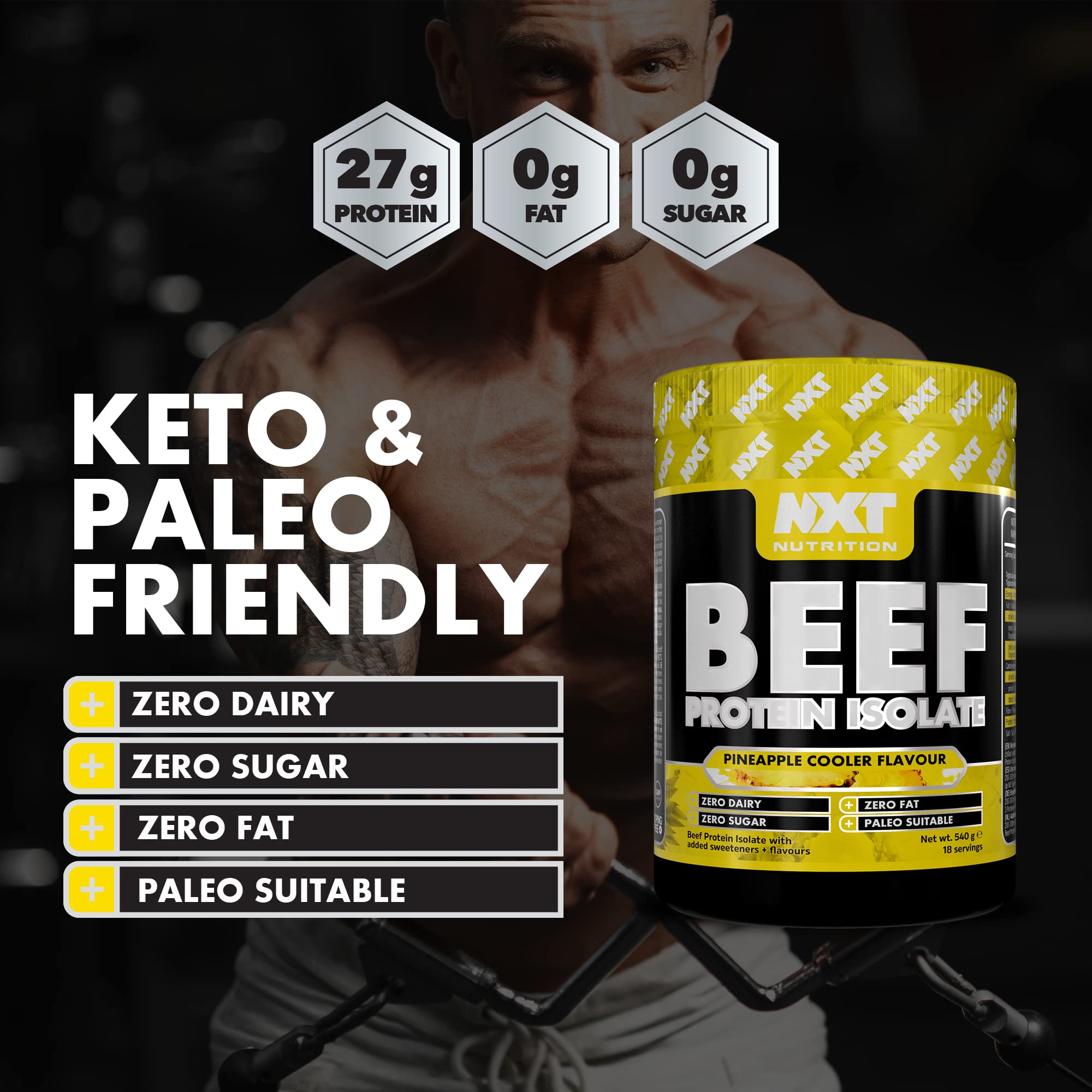 NXT Nutrition Beef Protein Isolate 540g