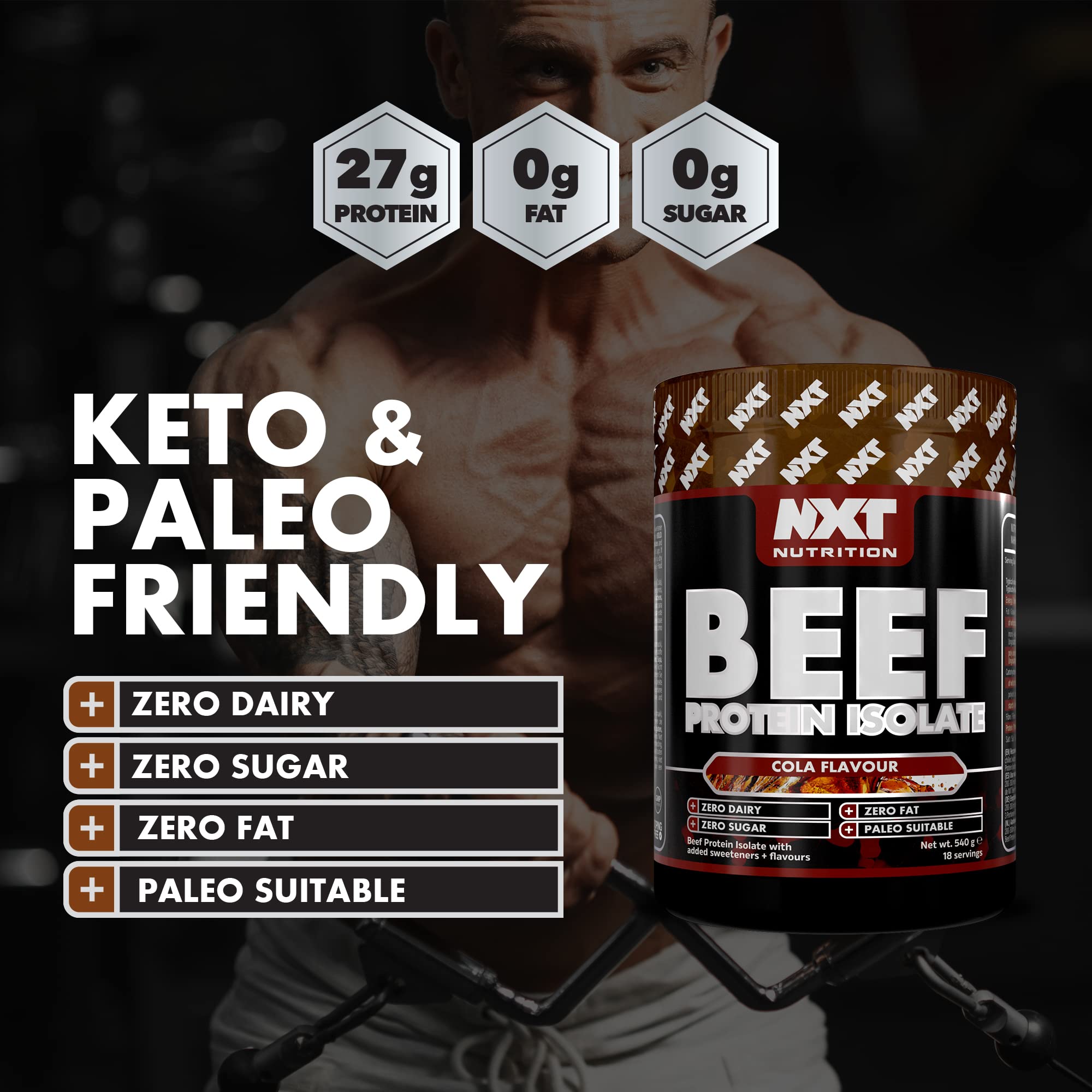 NXT Nutrition Beef Protein Isolate 540g