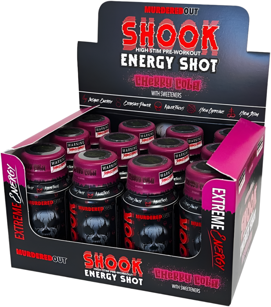 Murdered Out Shook Energy Shot - Pre-Workout Shots