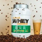 White tub of Effectiv Nutrition Whey with green label, highly bioavailable whey for lean muscle