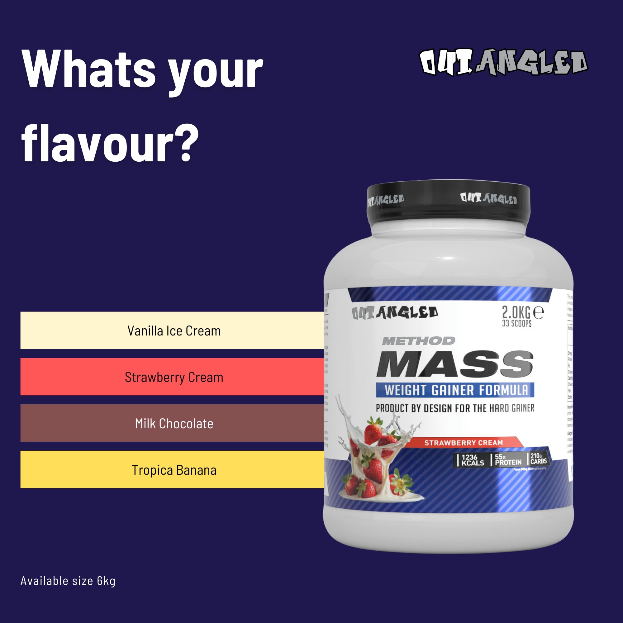 Outangled Method Mass - Weight Gainer Powder