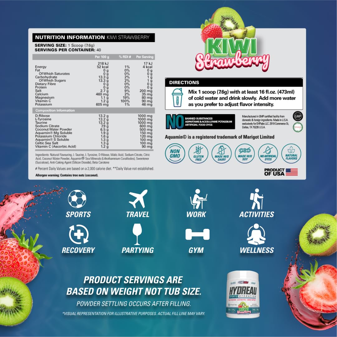 EHP Labs Hydreau - Hydration Powder
