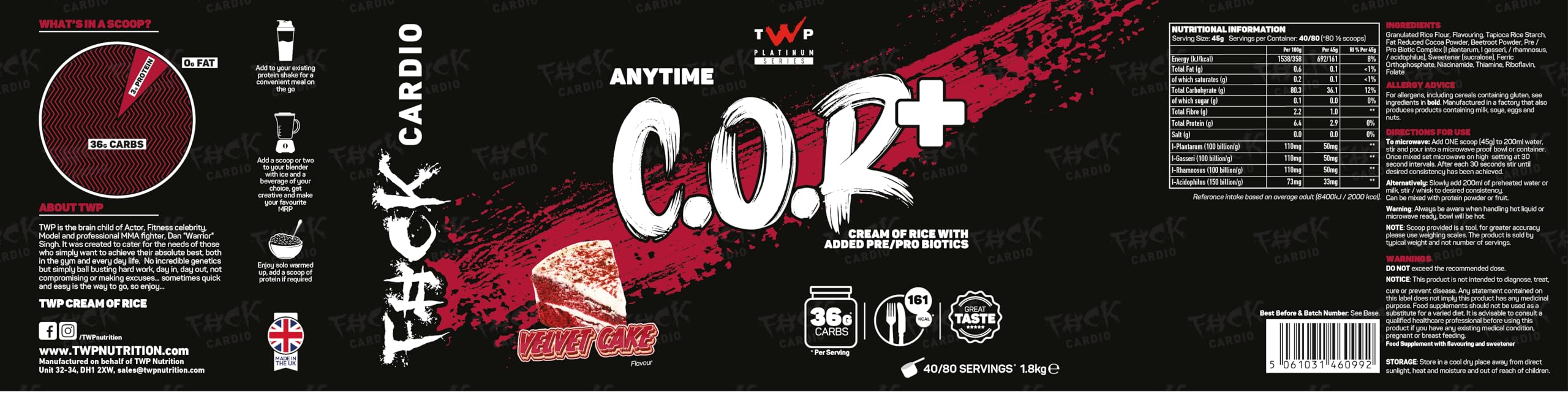 TWP COR + Carbohydrate Control Supplements