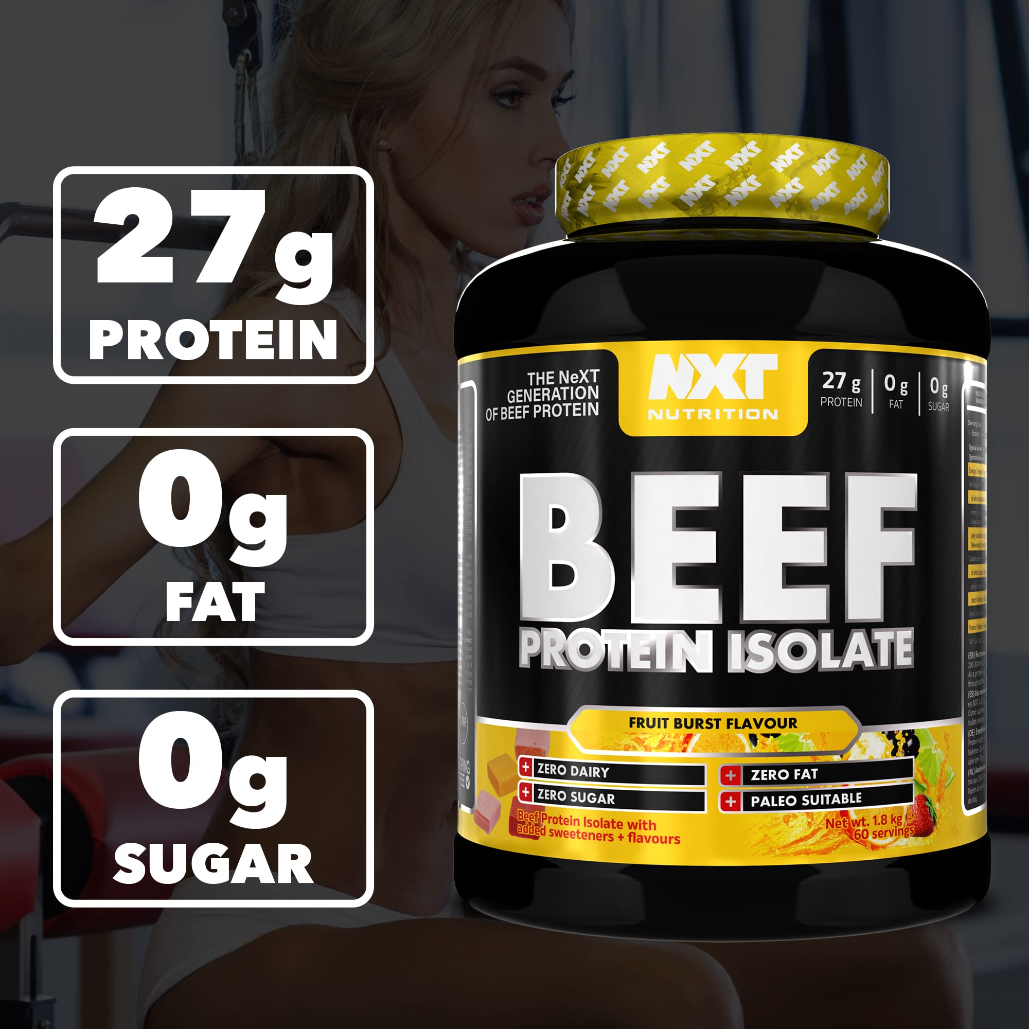 NXT Nutrition Beef Protein Isolate 1.8kg
