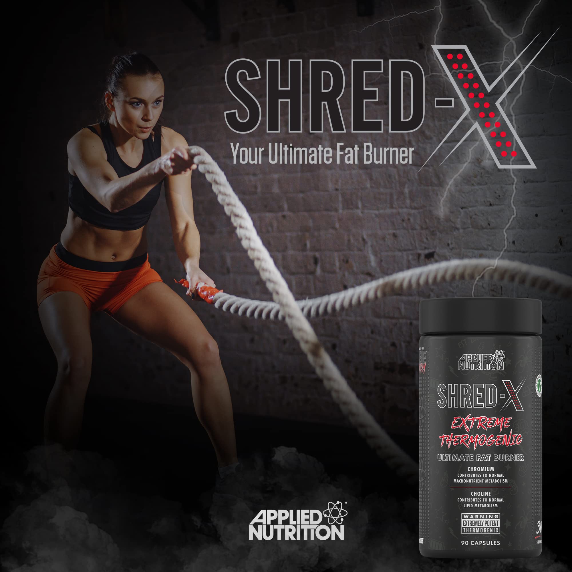 Applied Nutrition ABE (All Black Everything) Shred X - 90 Veg Caps - Fat Burners