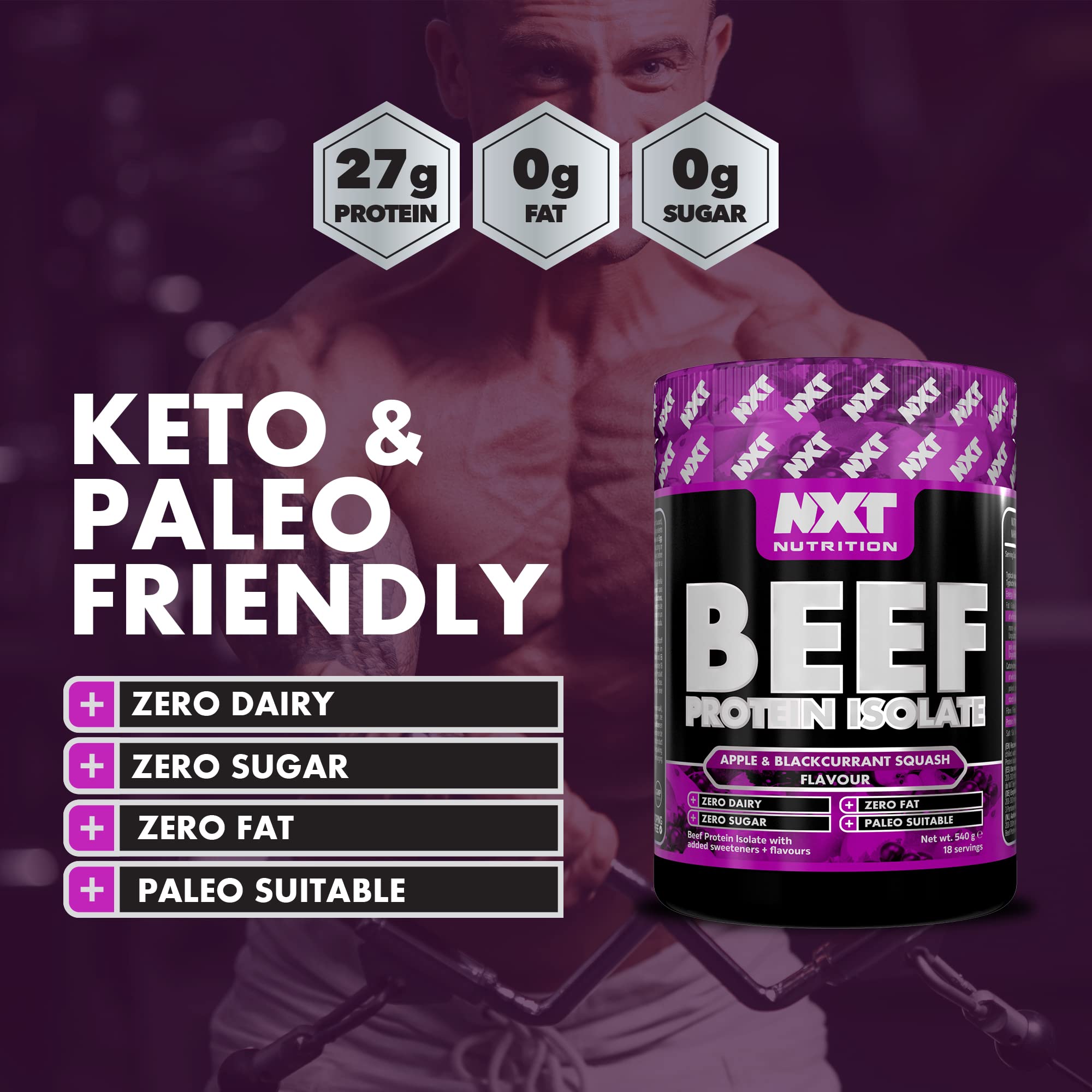 NXT Nutrition Beef Protein Isolate 540g
