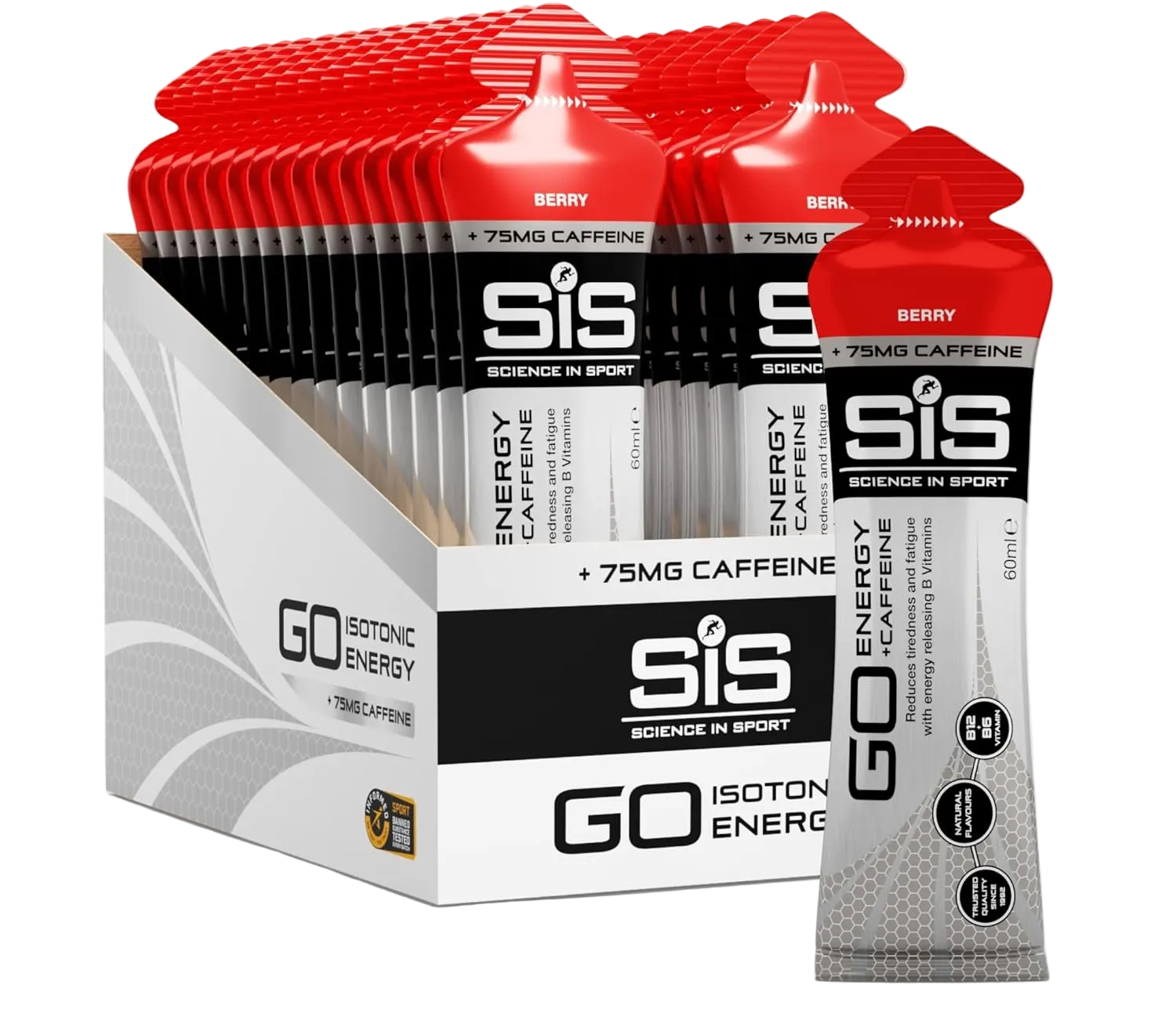 SIS (Science In Sport) GO Energy + Caffeine Gel 30 x 60ml