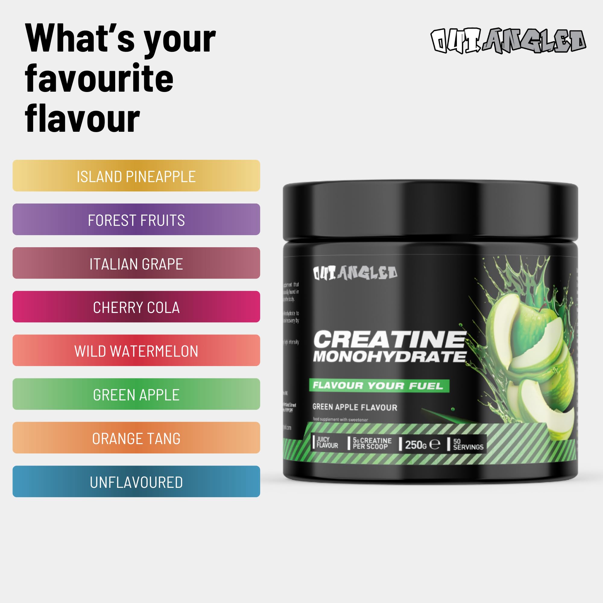 Outangled Creatine Monohydrate - Creatine Powder