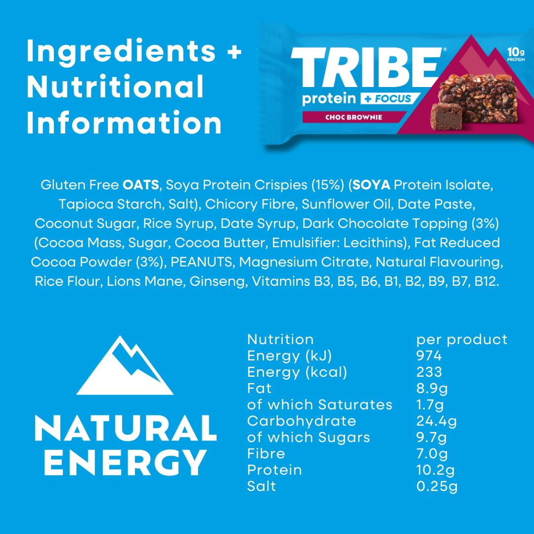 Tribe Protein + Focus Flapjack - Protein Flapjacks