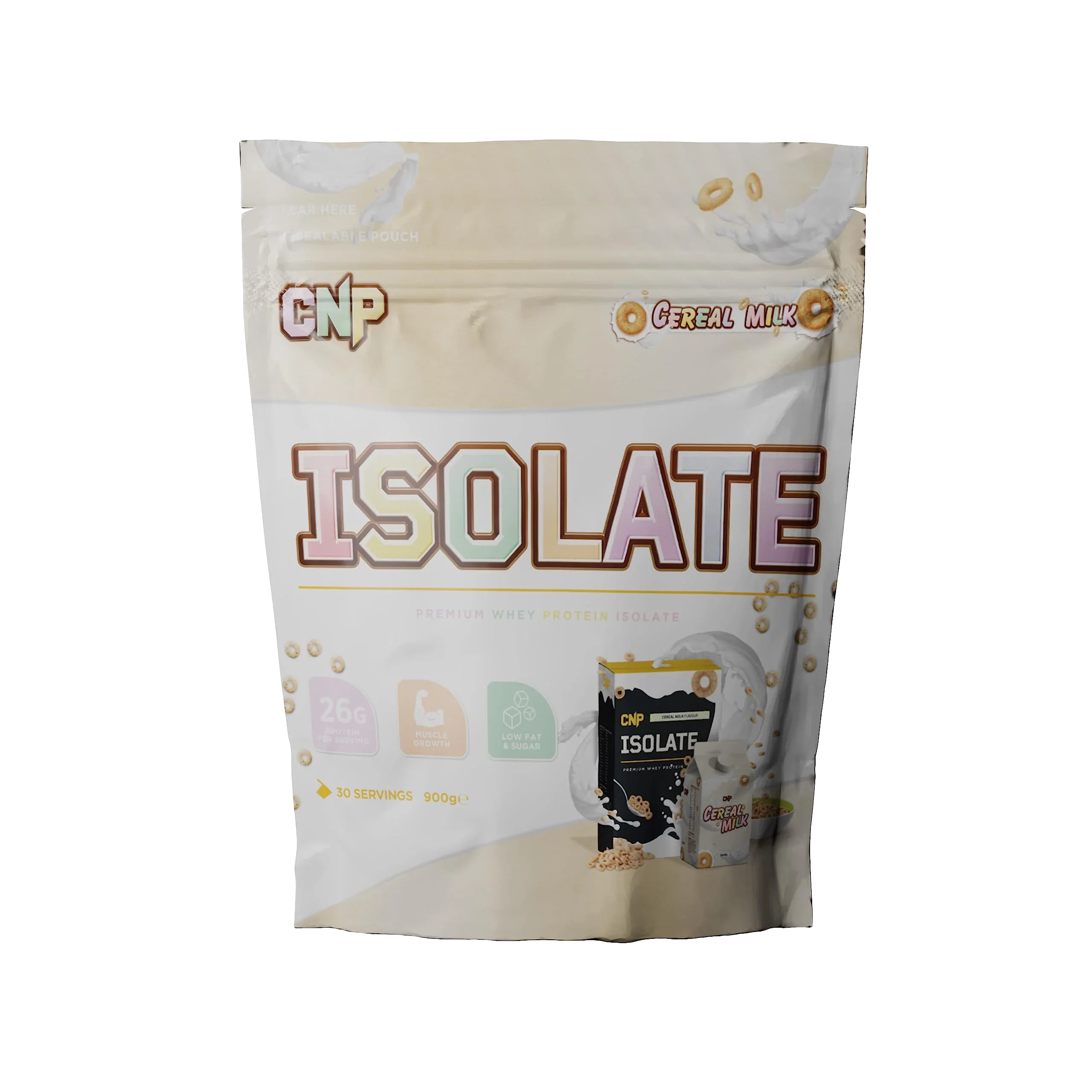 CNP Isolate Cereal Milk flavored whey protein isolate with essential amino acids