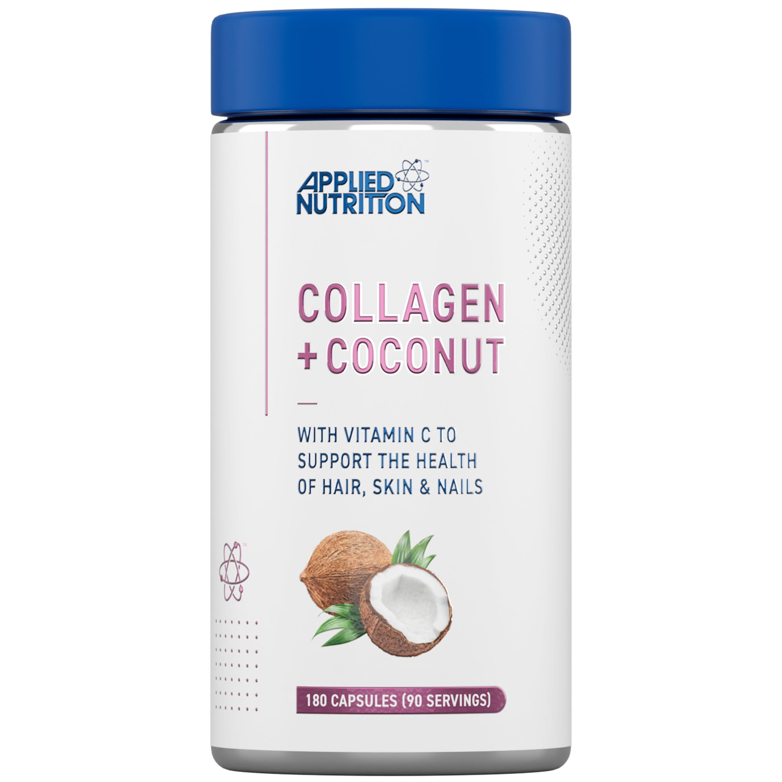 Applied Nutrition Collagen & Coconut - 180Caps / Unflavoured - Marine Collagen Capsules