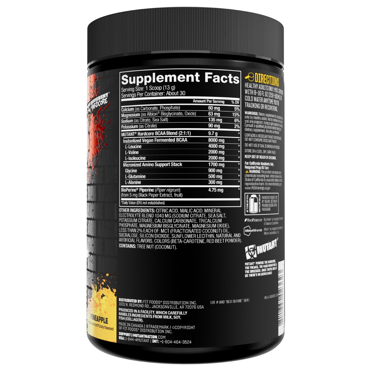 Mutant Hardcore BCAA 390g Watermelon