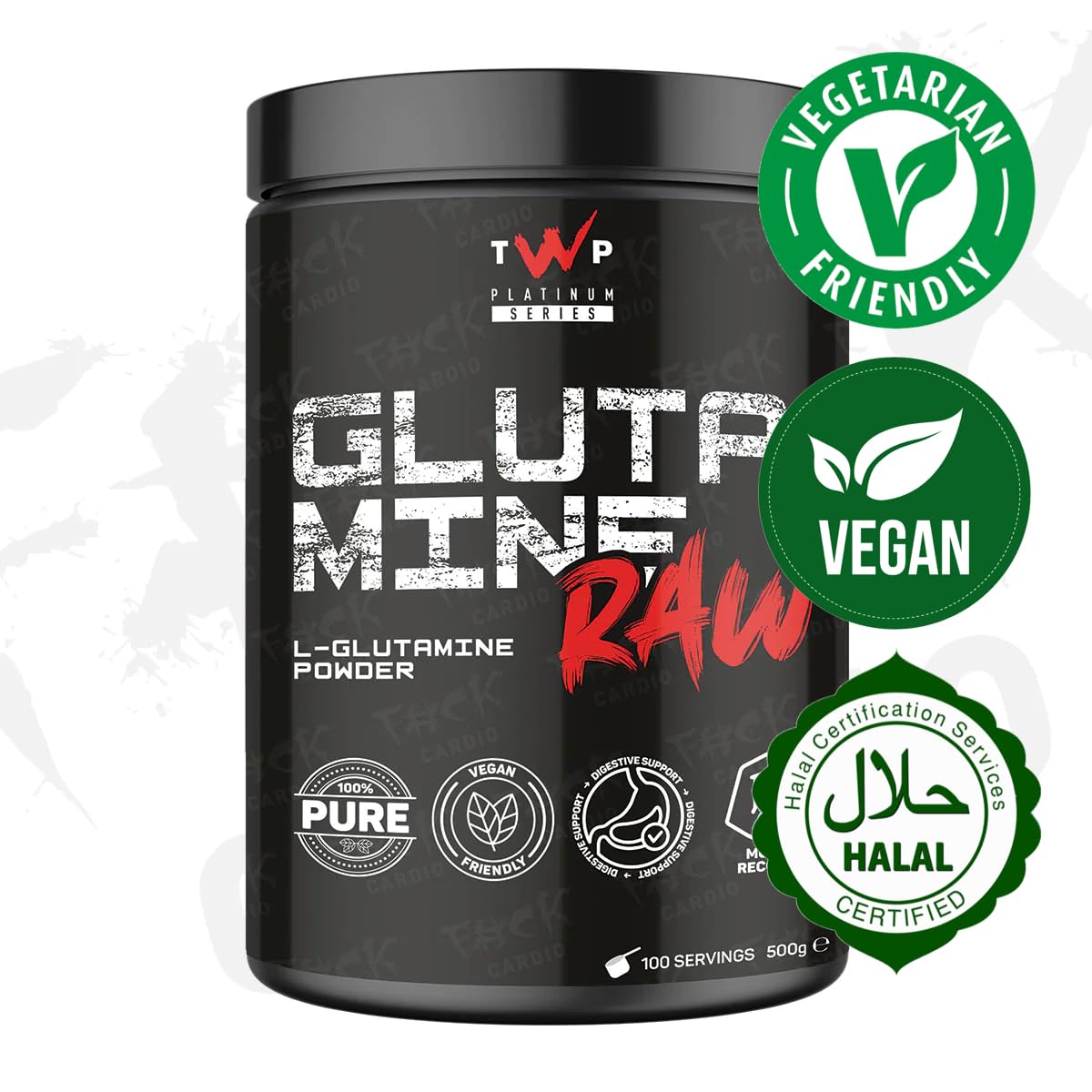 TWP Glutamine RAW - 500g - Immunity Support Powder