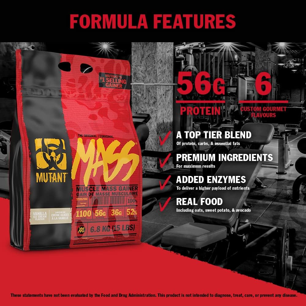 Mutant Mass muscle mass gainer bag for bulk and size gains
