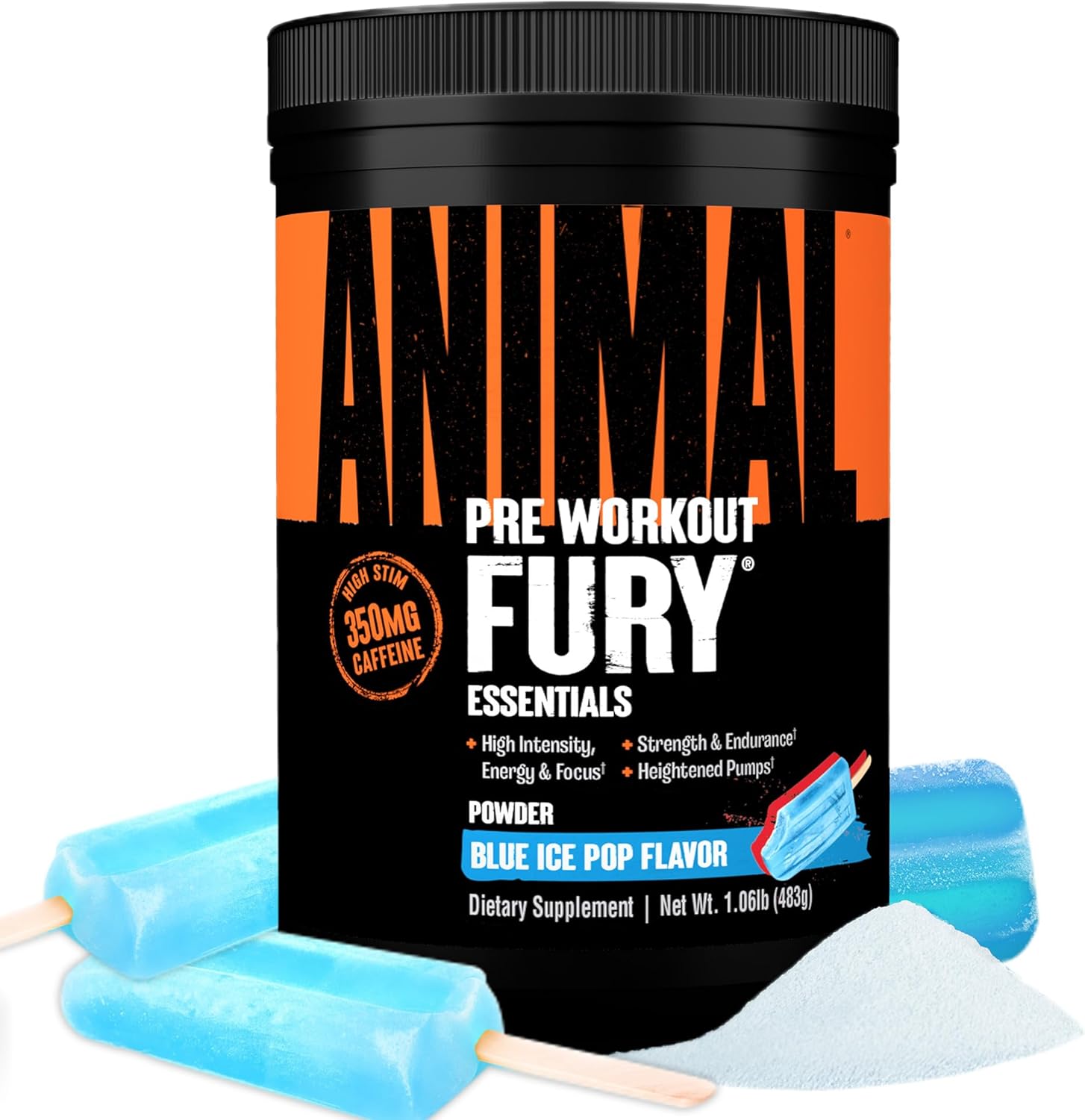 Animal Fury Pre Workout Powder | Energy, Focus, Strength, Endurance