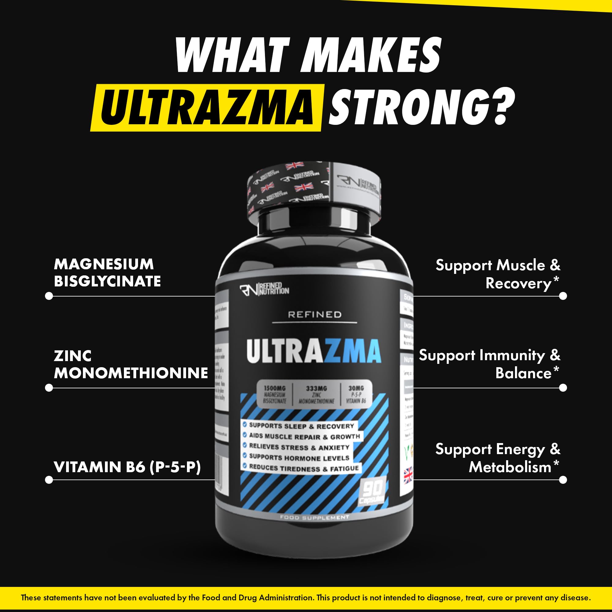 Refined Nutrition Ultra ZMA 90 Caps