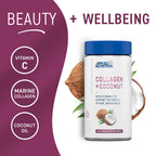 Applied Nutrition Collagen & Coconut - 180Caps / Unflavoured - Marine Collagen Capsules