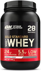 Optimum Nutrition Gold Standard 100% Whey - 895g / Cookies & Cream - Whey Protein Powder