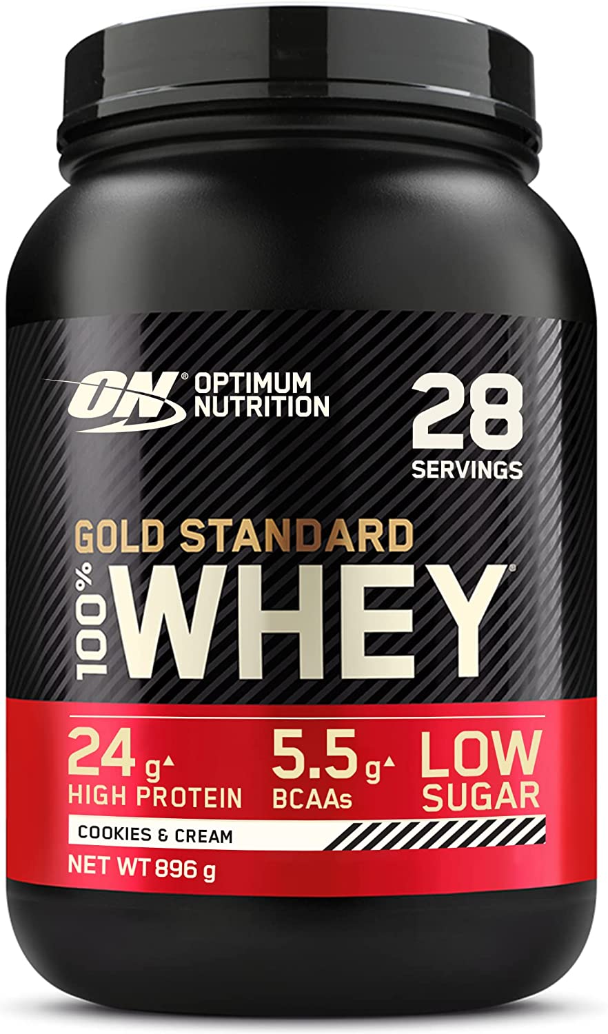 Optimum Nutrition Gold Standard 100% Whey - 895g / Cookies & Cream - Whey Protein Powder