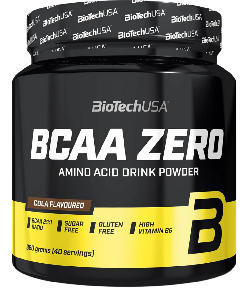 BioTech USA BCAA Zero cola flavor powder for lean muscle and clean nutrition