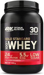 Optimum Nutrition Gold Standard 100% Whey - 900g / Delicious Strawberry - Whey Protein Powder