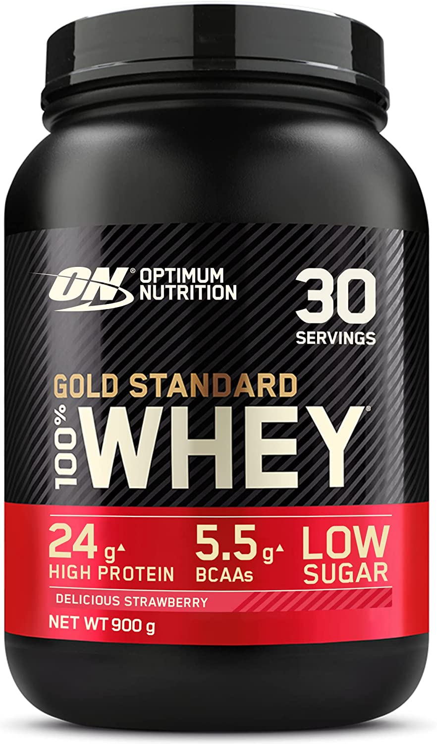 Optimum Nutrition Gold Standard 100% Whey - 900g / Delicious Strawberry - Whey Protein Powder