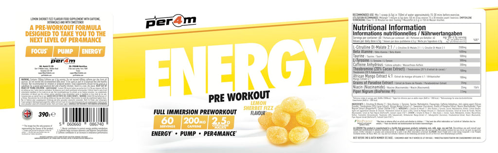 Per4m Energy Pre Workout - Pre-Workout Powder