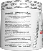 White container of EHP Labs Acetyl L-Carnitine dietary supplement, pharmaceutical grade