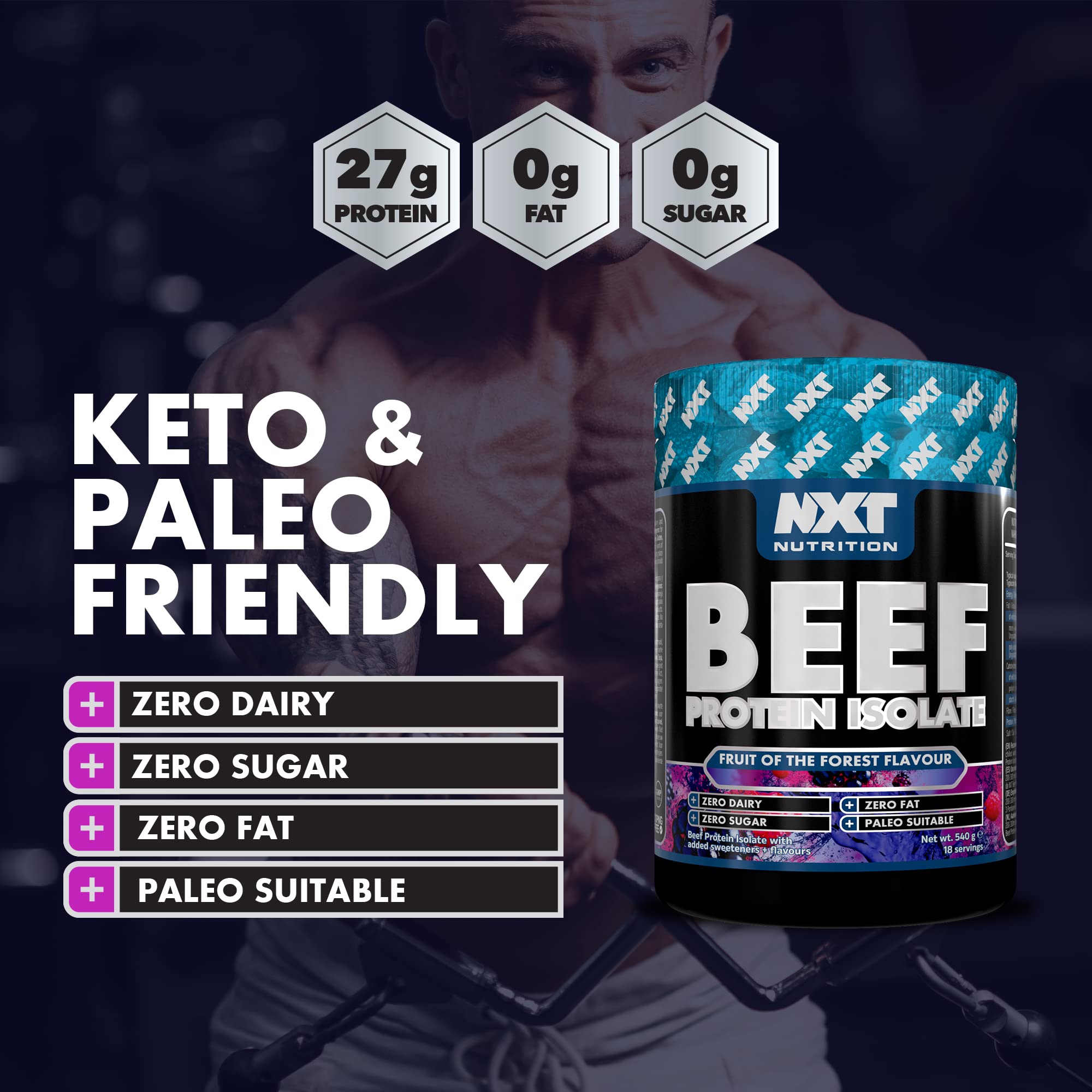 NXT Nutrition Beef Protein Isolate 540g
