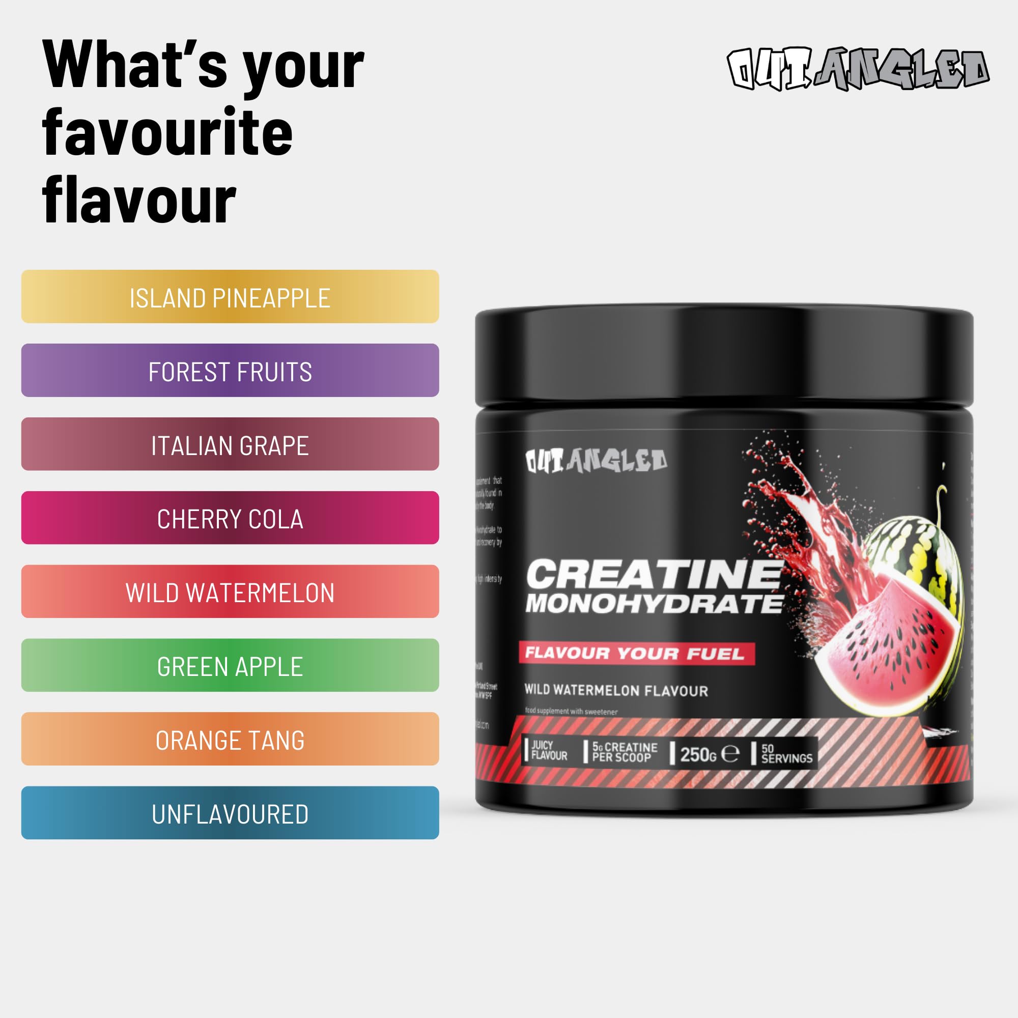 Outangled Creatine Monohydrate - Creatine Powder