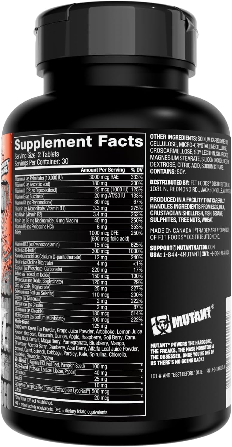 Mutant Core Multi - 60 Tabs - Multi-Vitamin Capsules