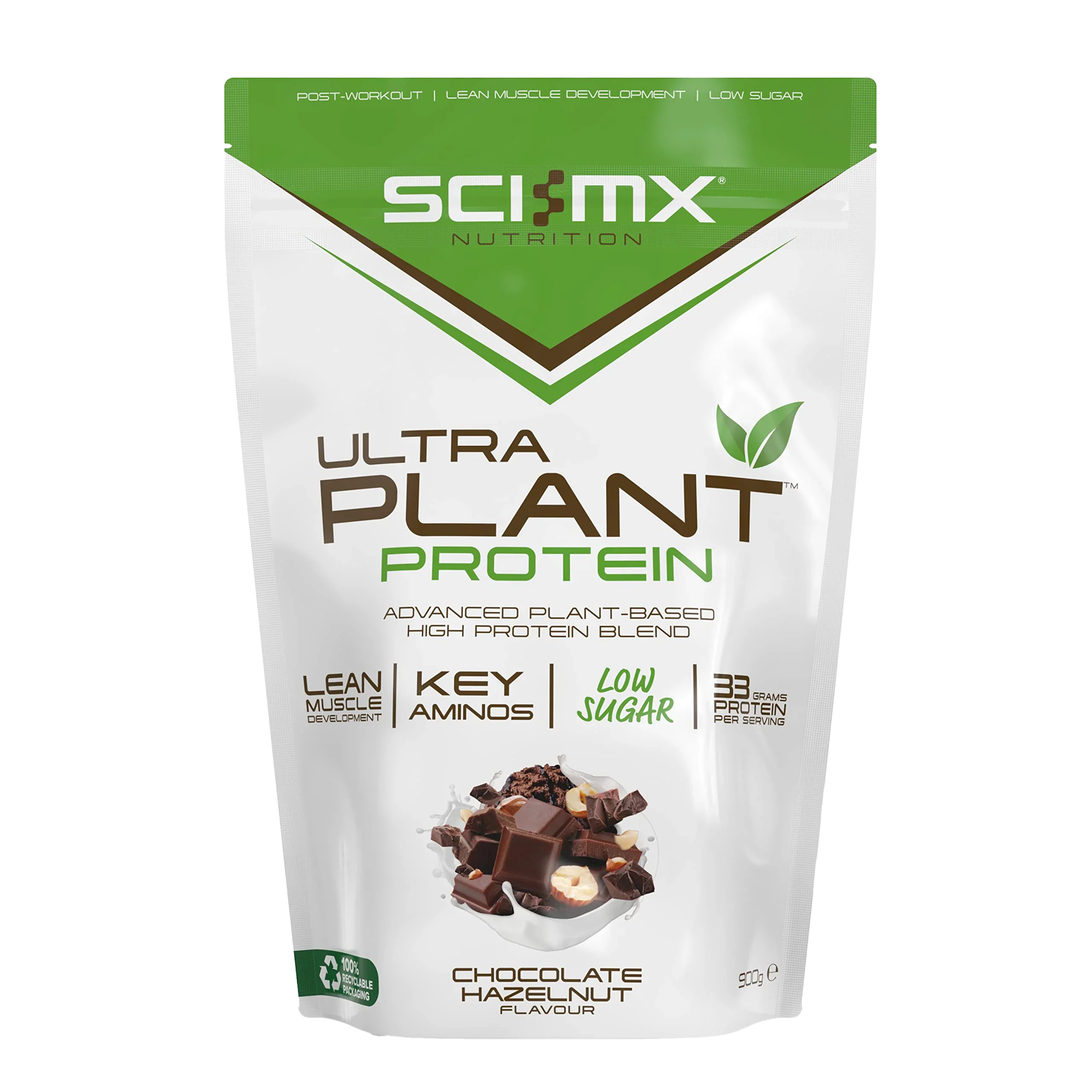 Sci-MX Ultra Plant - 900g / Chocolate Hazelnut - Vegan Protein Powder