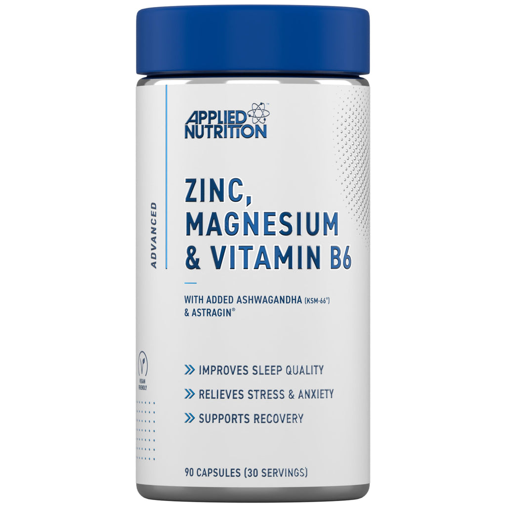 Applied Nutrition Zinc Magnesium and Vitamin B6 - 90 Caps - British Brands