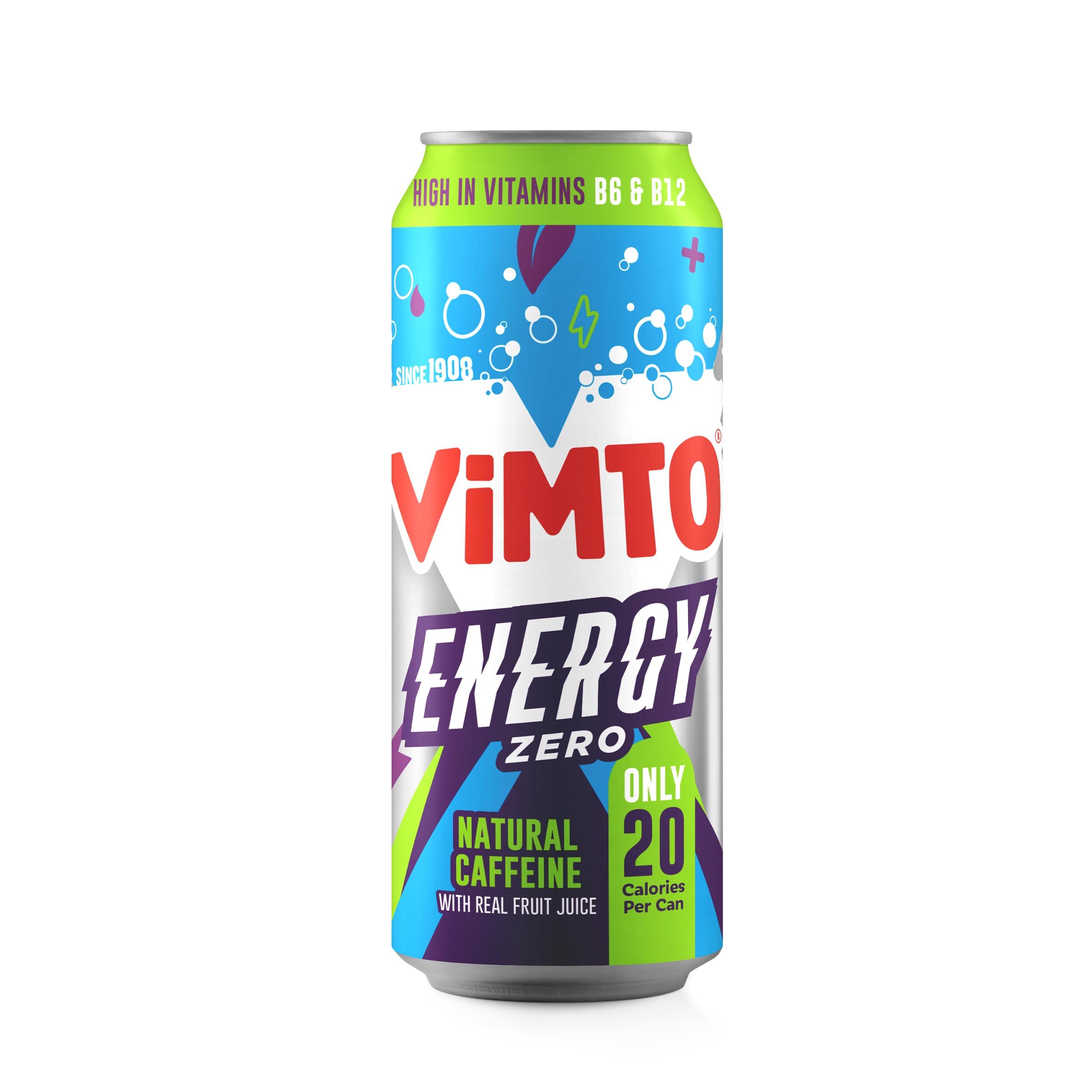 Vimto Energy No Added Sugar - 12x500ml - Energy Drinks
