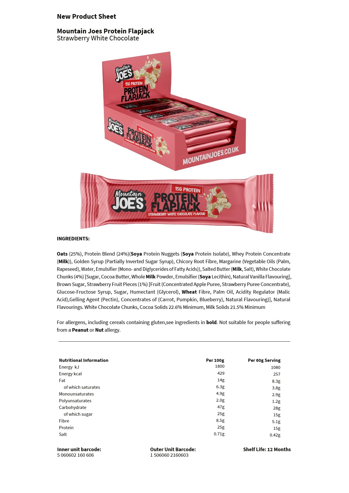 Mountain Joe’s Protein Flapjack - Protein Flapjacks