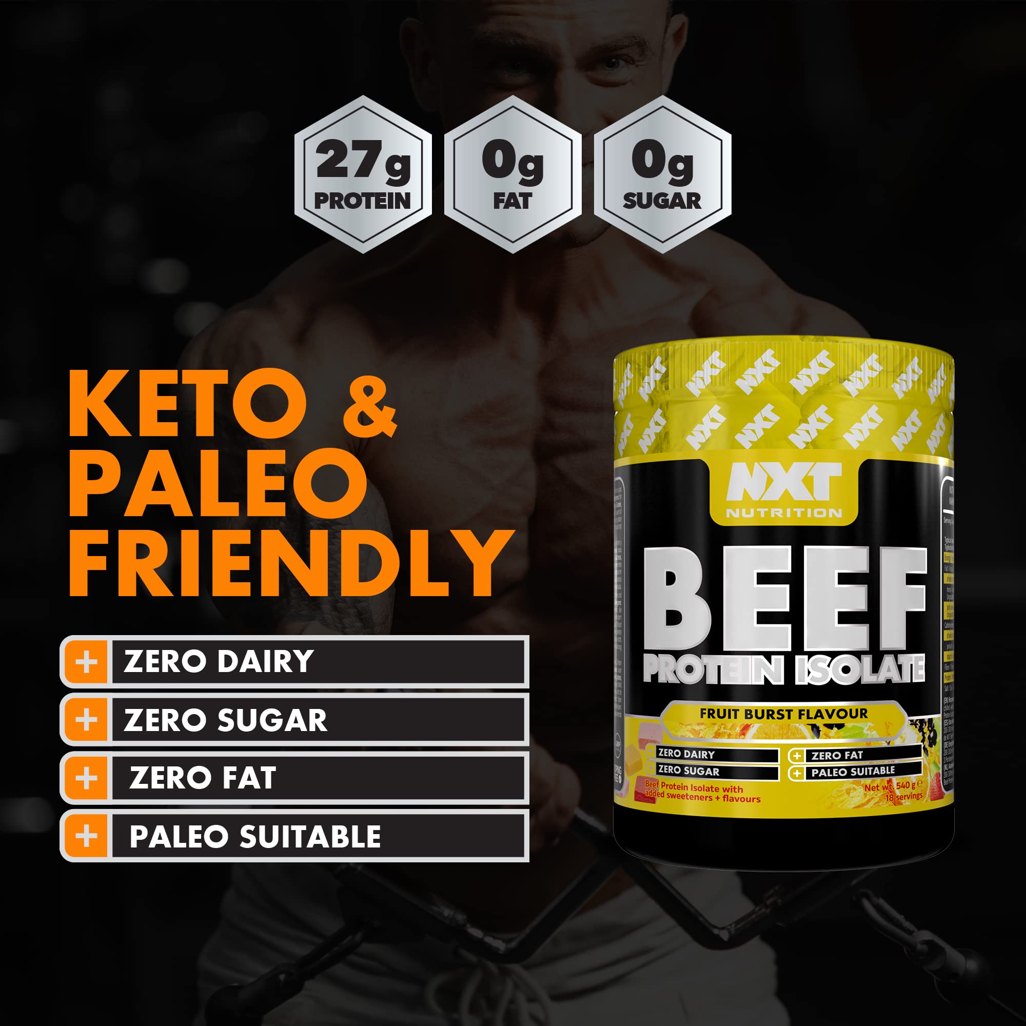 NXT Nutrition Beef Protein Isolate 540g