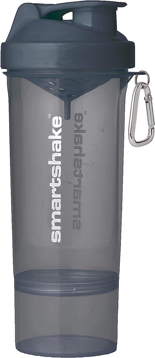 Smartshake Slim Shaker - 500ml / Stormy Grey - Shaker Bottle (Less Than 2 Litres)