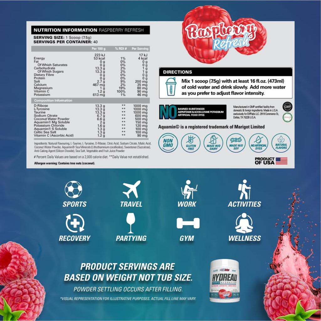 EHP Labs Hydreau - Hydration Powder